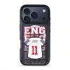 Goal Fever England jersey phone case - personalise with name and number (iPhone17-Pro-DeepBlue)