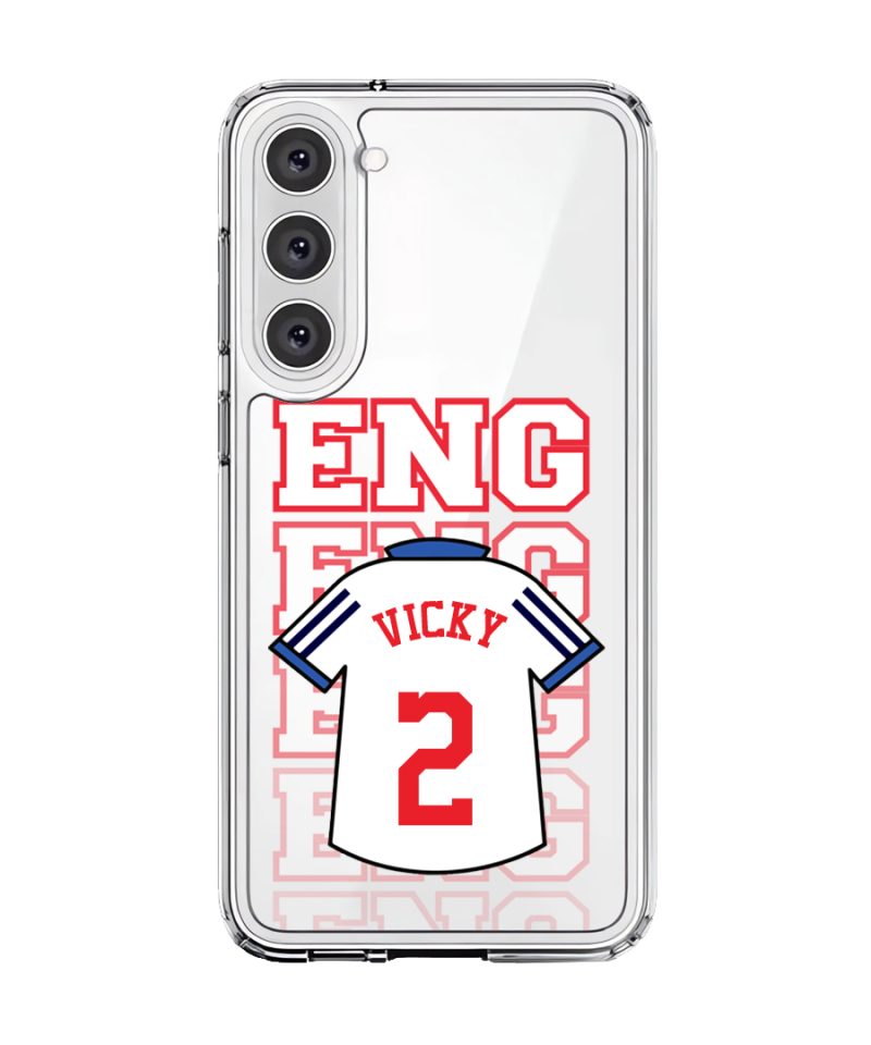 Goal Fever England jersey phone case - personalise with name and number (Samsung-Front)