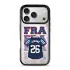 Goal Fever France jersey phone case - personalise with name and number (iPhone17-Pro-Silver)