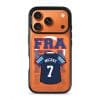 Goal Fever France jersey phone case - personalise with name and number (iPhone17-Pro-Orange)