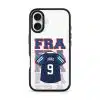 Goal Fever France jersey phone case - personalise with name and number (iPhone16-front)