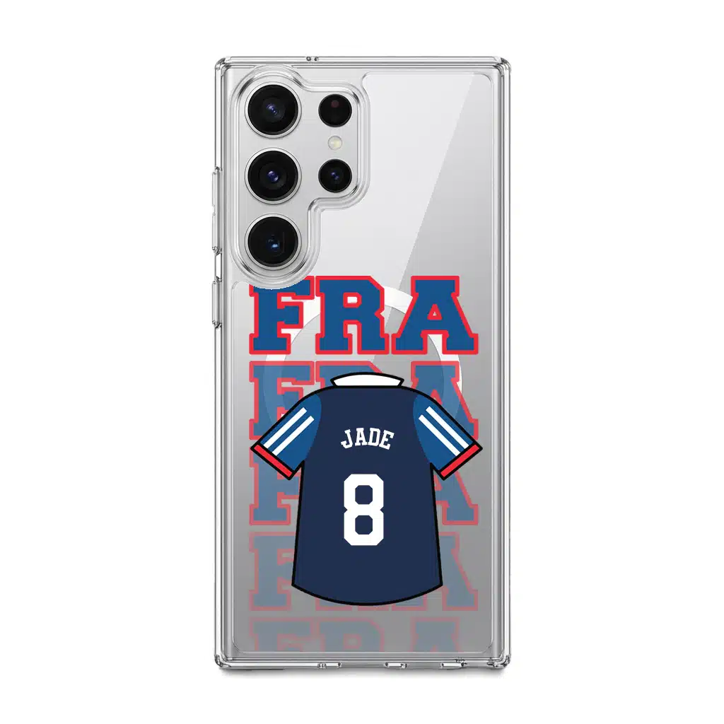Goal Fever France jersey phone case - personalise with name and number (Samsung-S26Ultra)