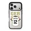 Goal Fever Germany jersey phone case - personalise with name and number (iPhone17-Pro-Silver)