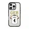 Goal Fever Germany jersey phone case - personalise with name and number (iPhone16 Pro-front)