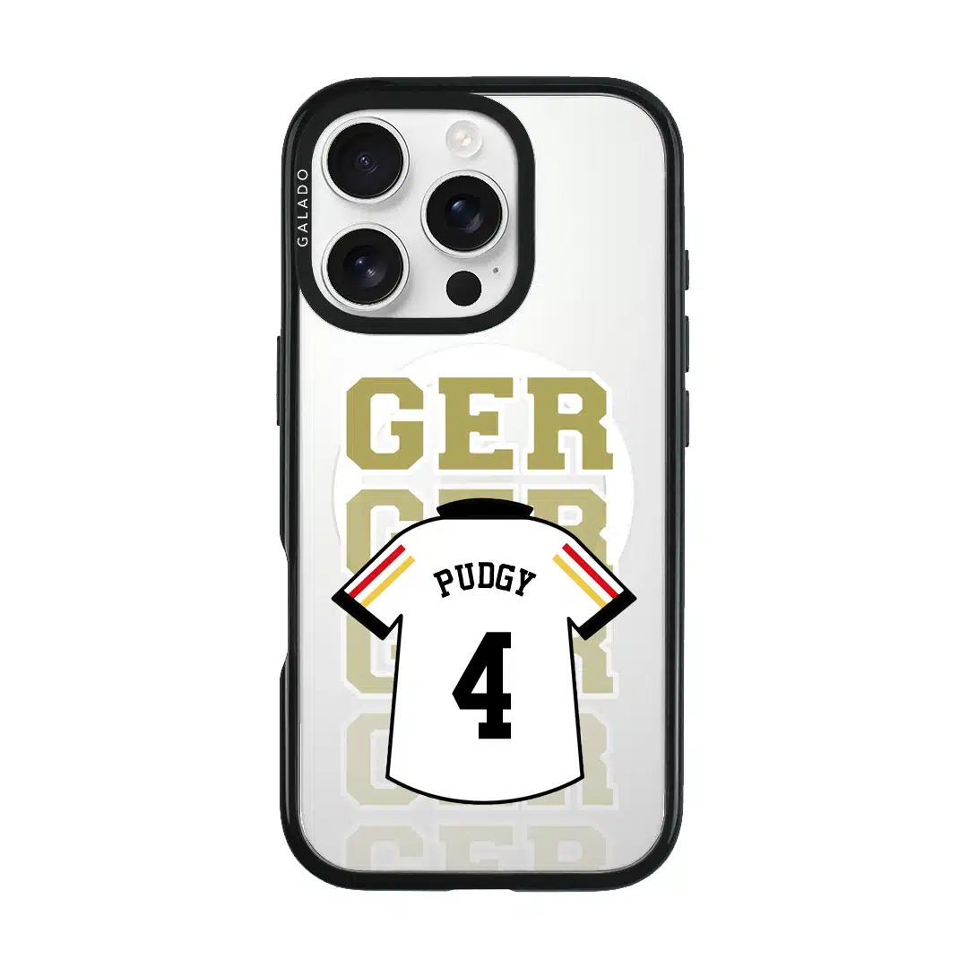 Goal Fever Germany jersey phone case - personalise with name and number (iPhone16 Pro-front)