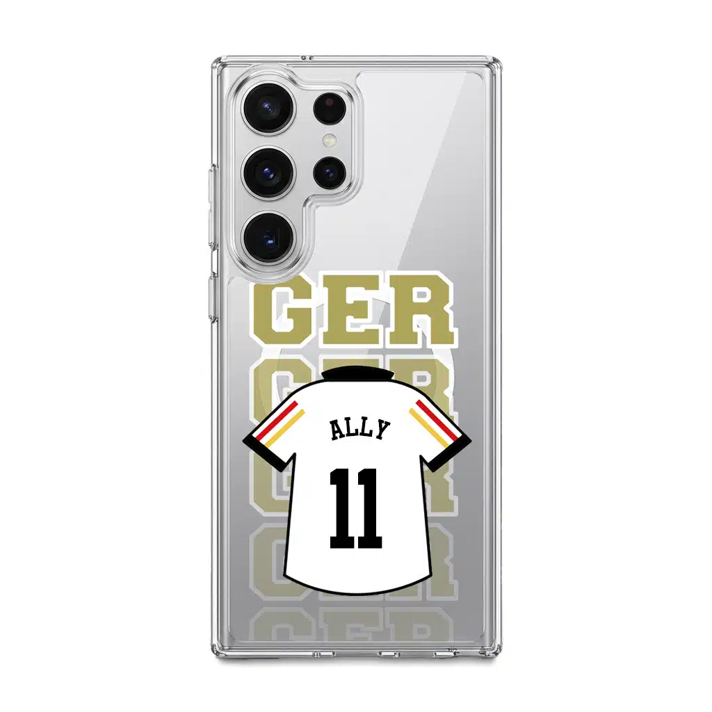Goal Fever Germany jersey phone case - personalise with name and number (Samsung-S26Ultra)