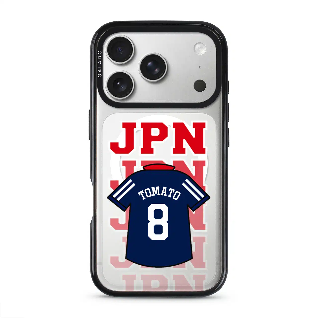 Goal Fever Japan jersey phone case - personalise with name and number (iPhone17-Pro-Silver)