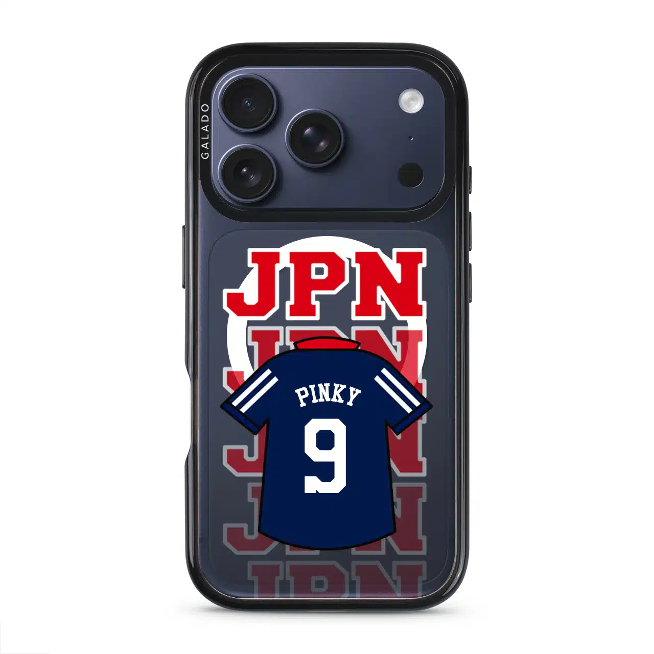 Goal Fever Japan jersey phone case - personalise with name and number (iPhone17-Pro-DeepBlue)