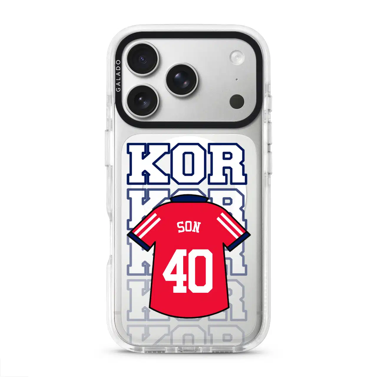 Goal Fever Korea jersey phone case - personalise with name and number (iPhone17-Pro-WhiteCase)