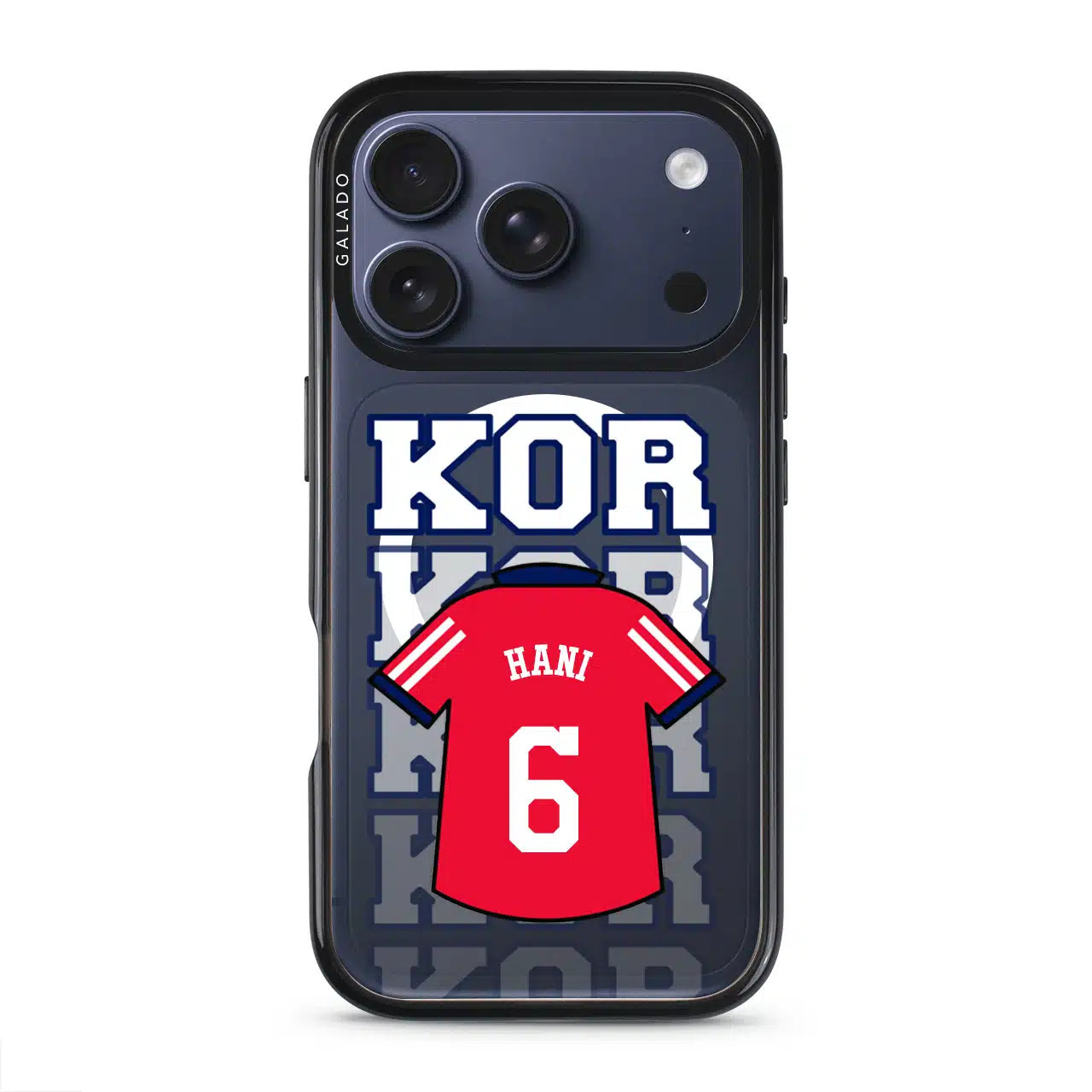 Goal Fever Korea jersey phone case - personalise with name and number (iPhone17-Pro-DeepBlue)