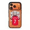 Goal Fever Korea jersey phone case - personalise with name and number (iPhone17-Pro-Orange)