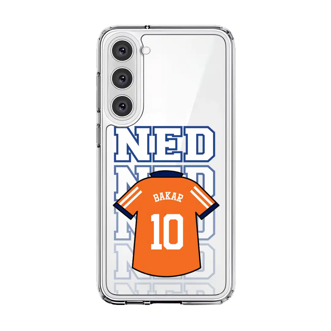 Goal Fever Netherlands jersey phone case - personalise with name and number (Samsung-Front)