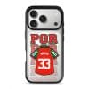 Goal Fever Portugal jersey phone case - personalise with name and number (iPhone17-Pro-Silver)