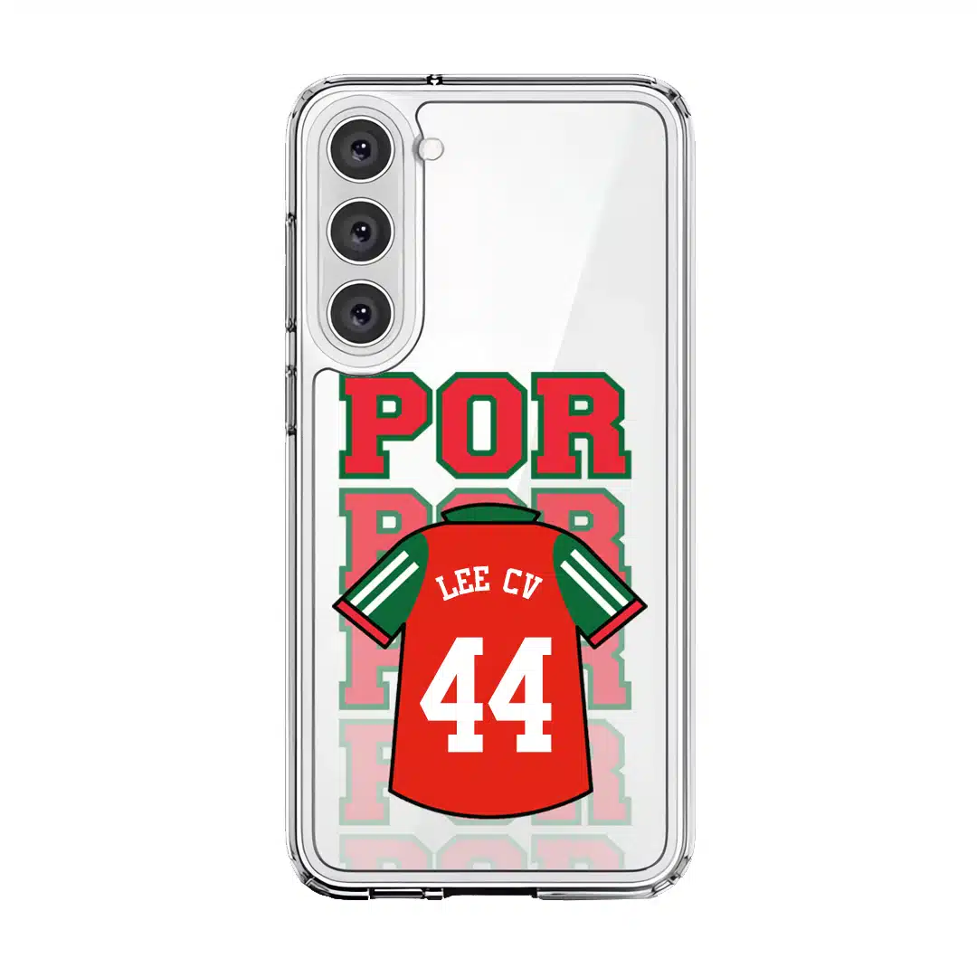 Goal Fever Portugal jersey phone case - personalise with name and number (Samsung-Front)