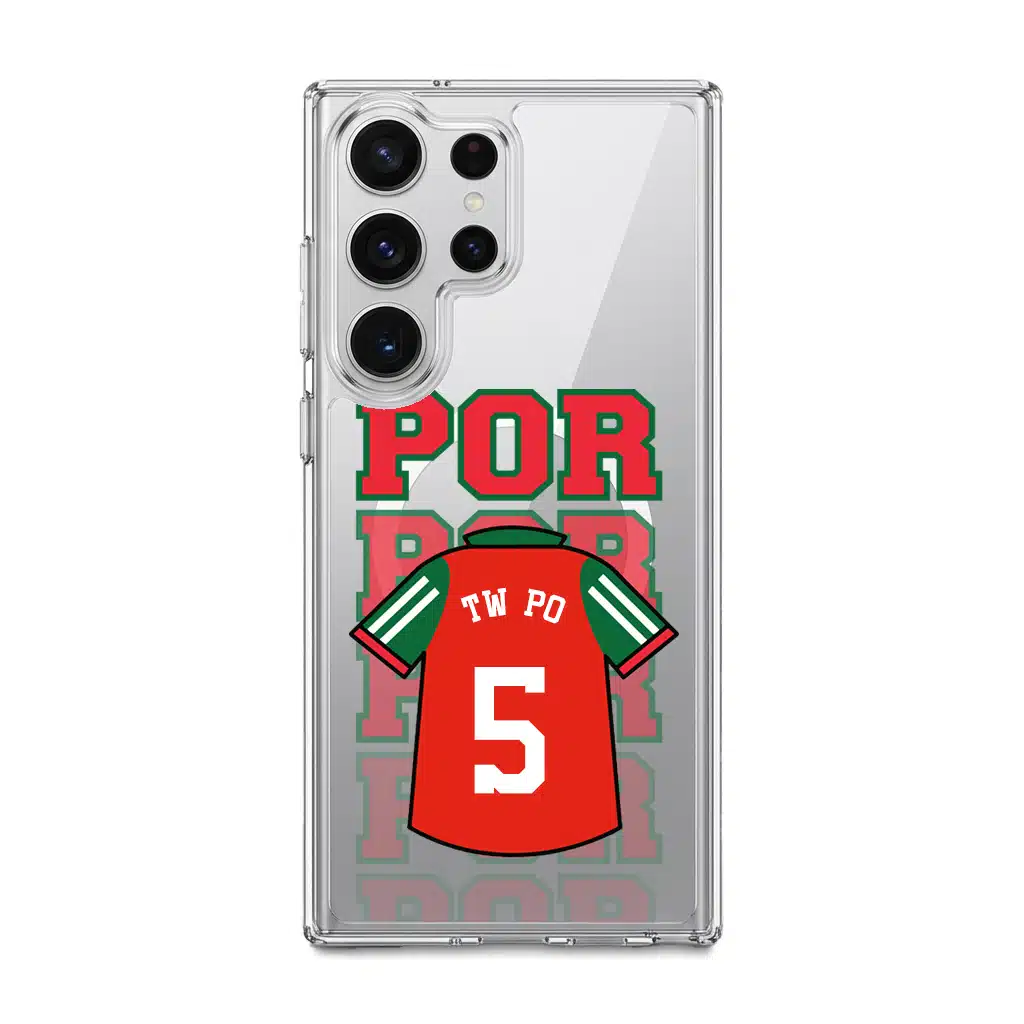 Goal Fever Portugal jersey phone case - personalise with name and number (Samsung-S26Ultra)