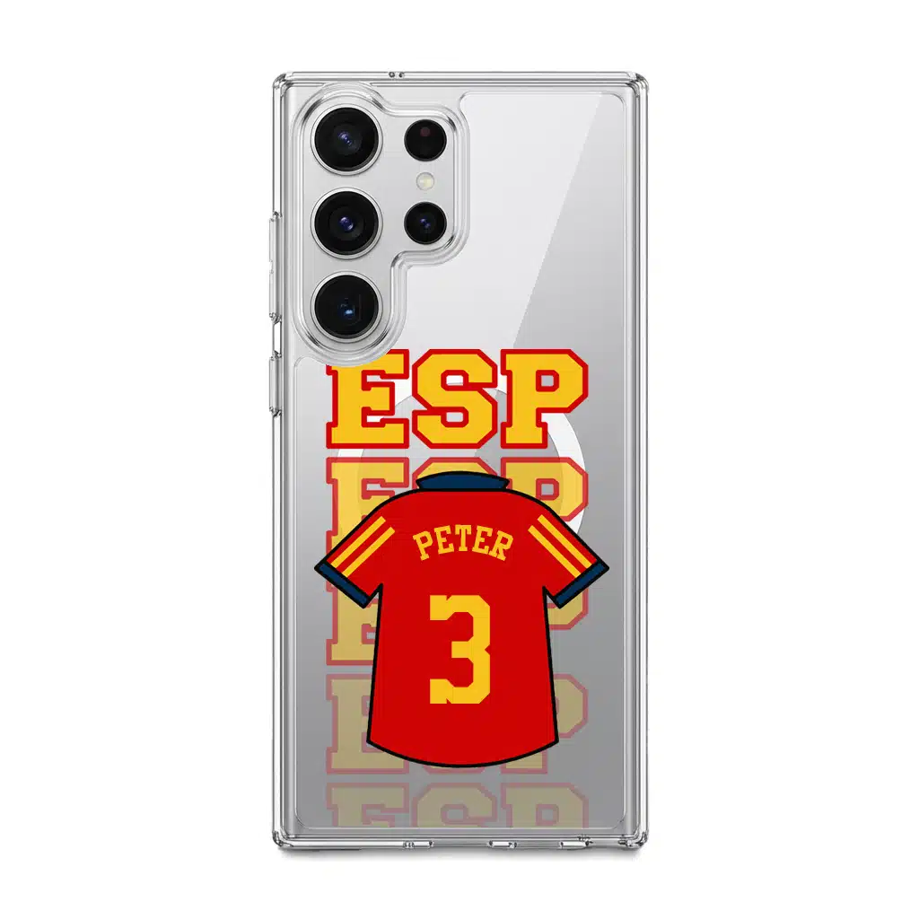 Goal Fever Spain jersey phone case - personalise with name and number (Samsung-S26Ultra)