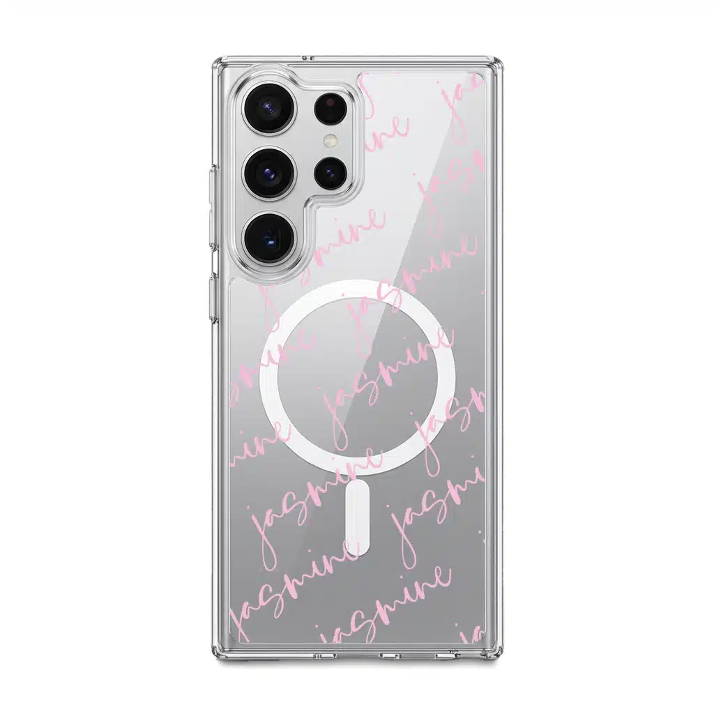 Scripted custom name phone case, your name in a flowing script font (view 10)