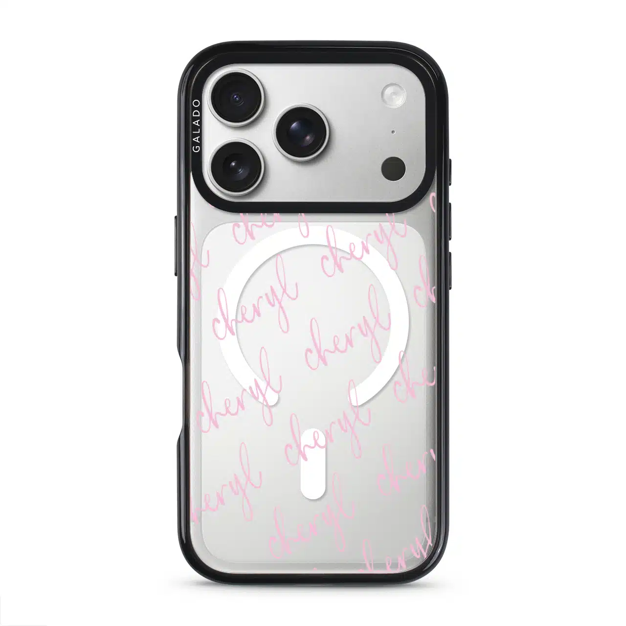 Scripted custom name phone case, your name in a flowing script font (view 2)