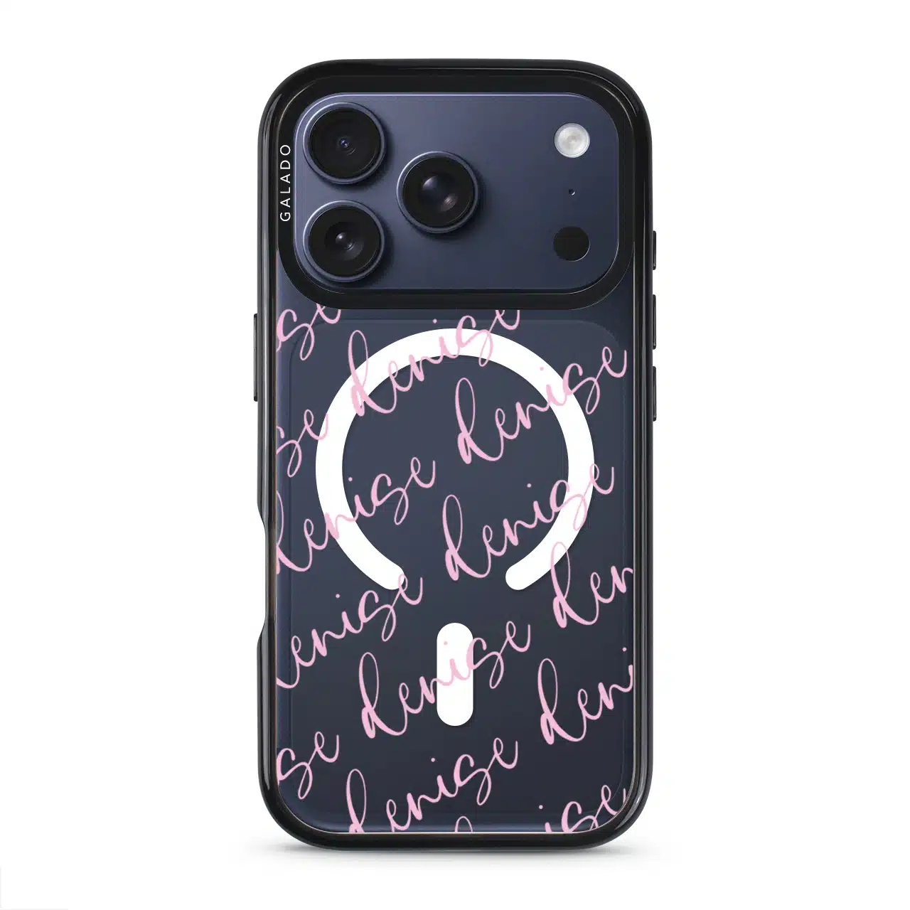 Scripted custom name phone case, your name in a flowing script font (view 3)