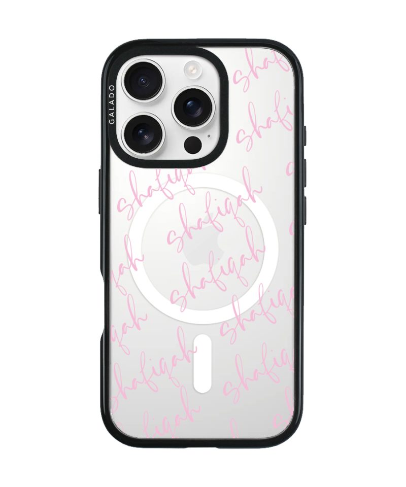 Scripted custom name phone case, your name in a flowing script font (view 5)