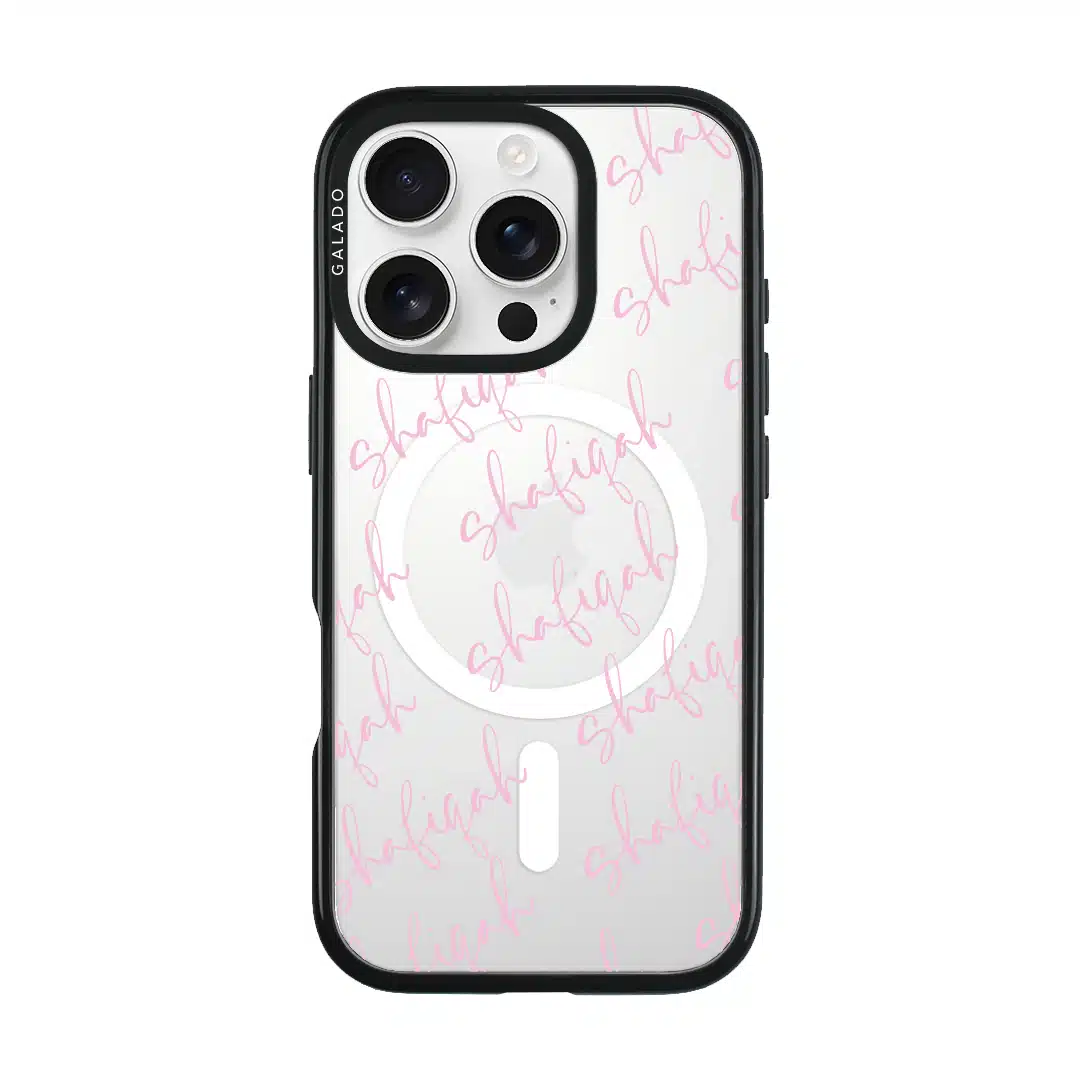 Scripted custom name phone case, your name in a flowing script font (view 5)