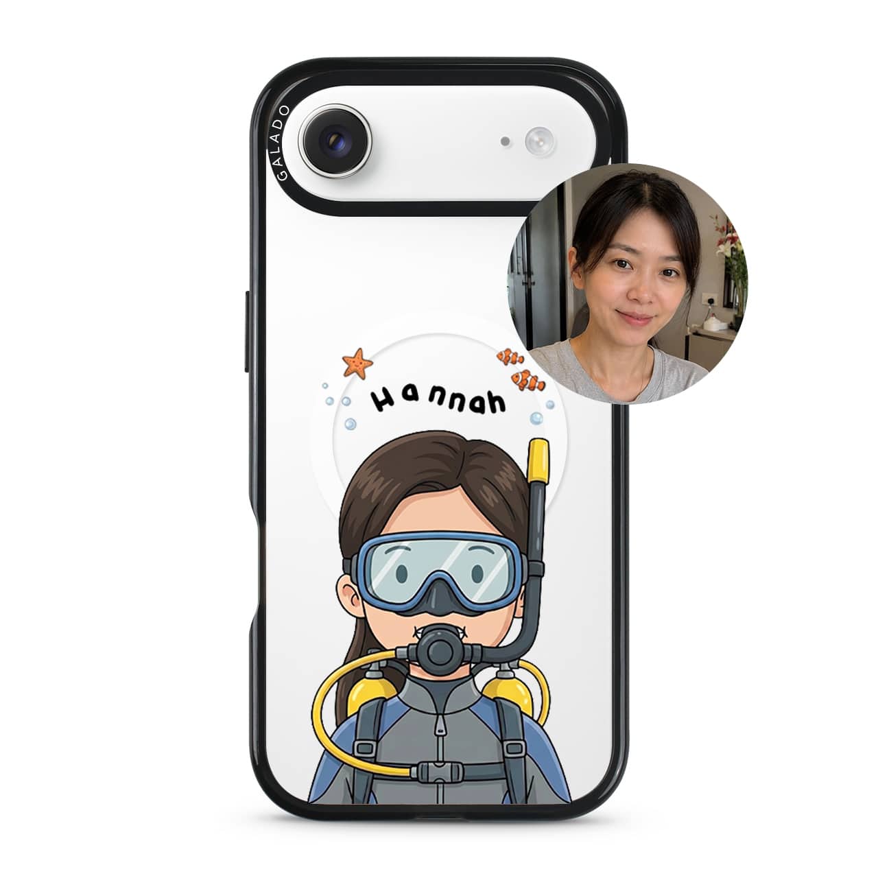 DivingMe Custom Drawing GALADO Under The Sea phone case