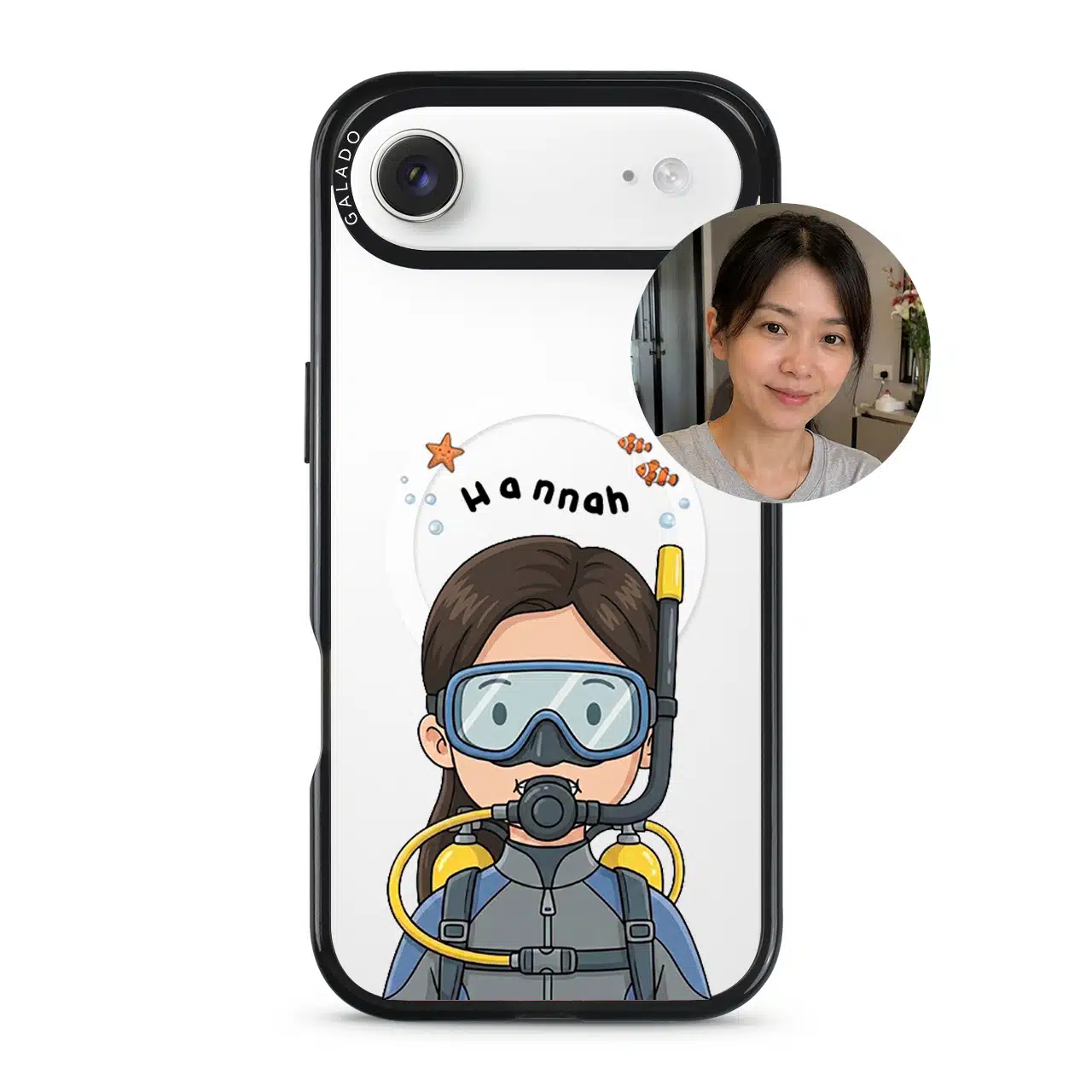 DivingMe Custom Drawing GALADO Under The Sea phone case