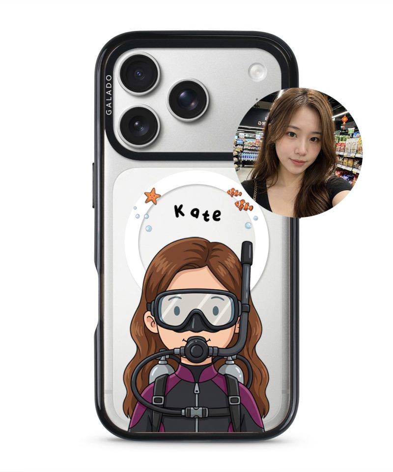 DivingMe Custom Drawing GALADO Under The Sea phone case