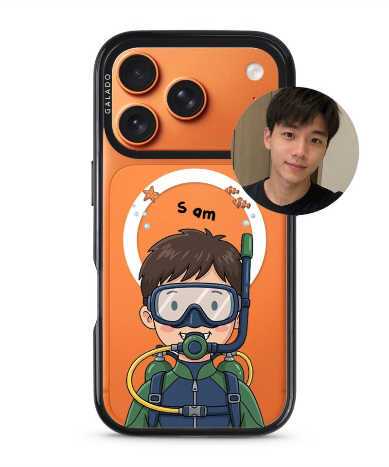 DivingMe Custom Drawing GALADO Under The Sea phone case