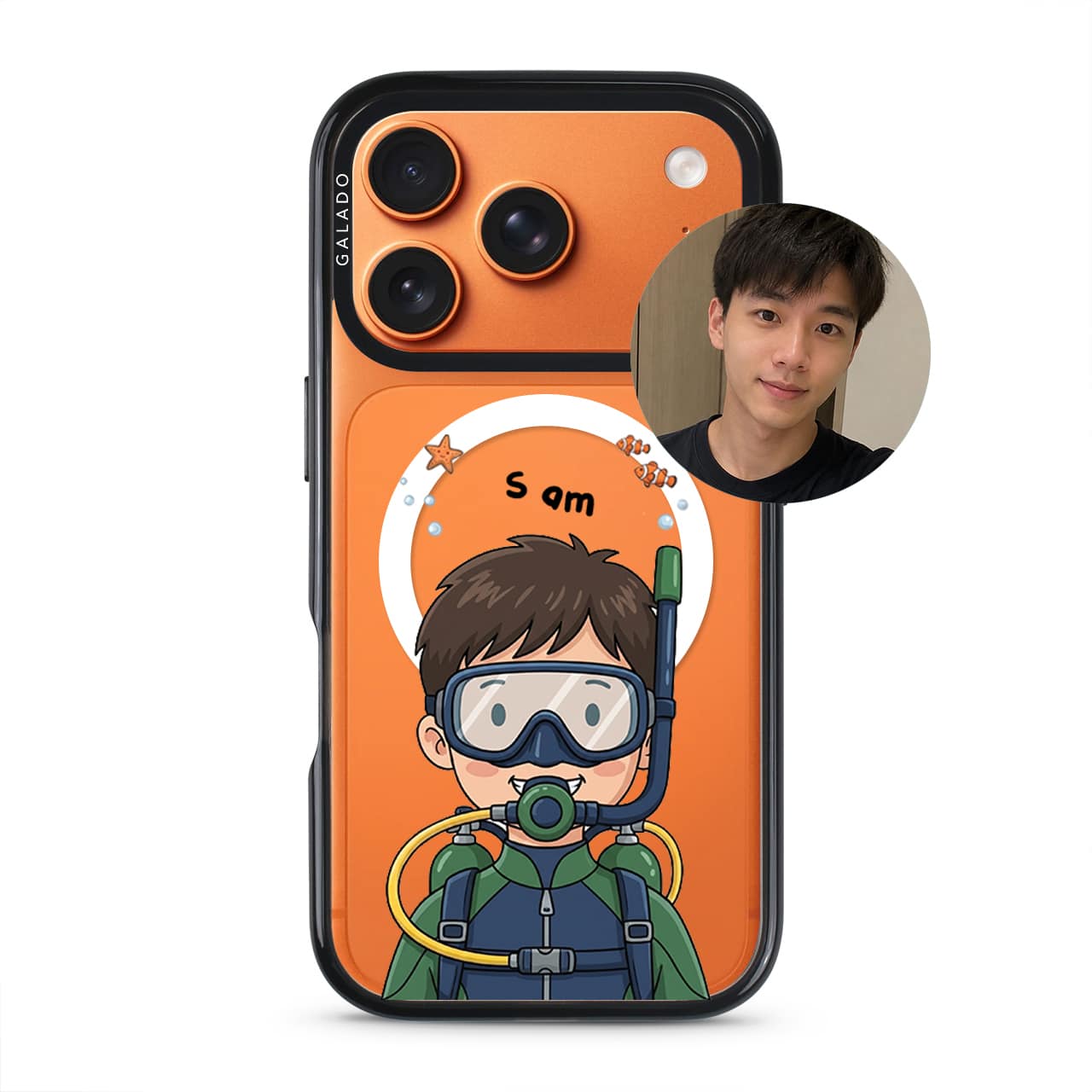 DivingMe Custom Drawing GALADO Under The Sea phone case