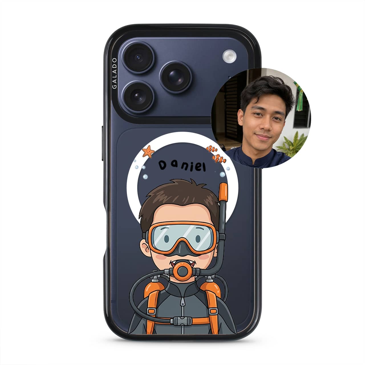 DivingMe Custom Drawing GALADO Under The Sea phone case