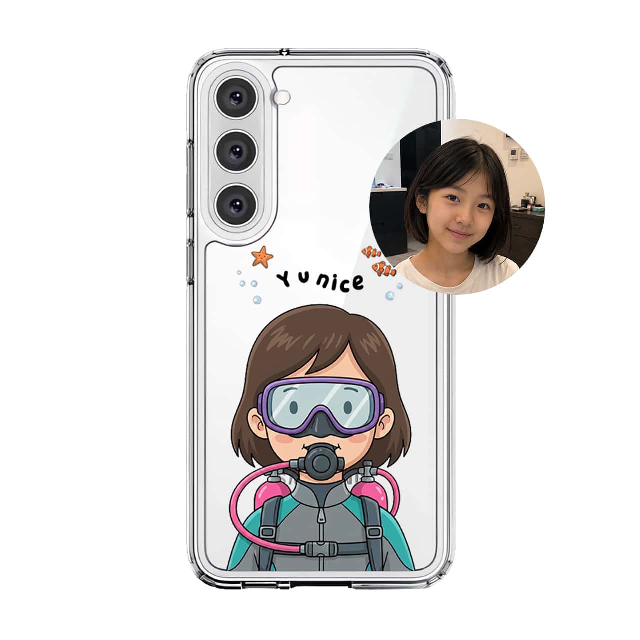 DivingMe Custom Drawing GALADO Under The Sea phone case