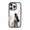 Wander With Me phone case — Silver iPhone 17 Pro with black case | The Independent Collection by GALADO