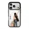 Wander With Me phone case — Silver iPhone 17 Pro with black case | The Independent Collection by GALADO