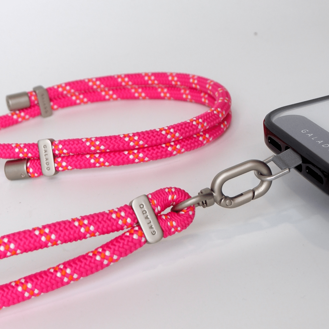 Crossbody Phone Strap - Pink Fizz (7mm) - GALADO Malaysia