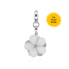 Clip-On Charm (360 White Flower)