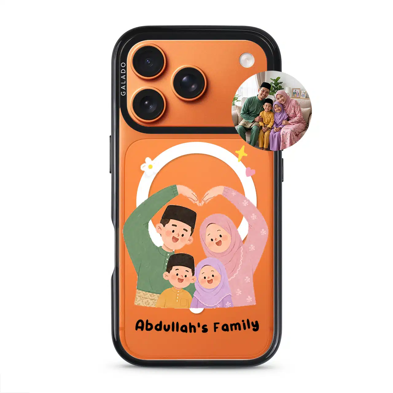 Lovely Us - Custom Drawing custom family drawing phone case, GALADO