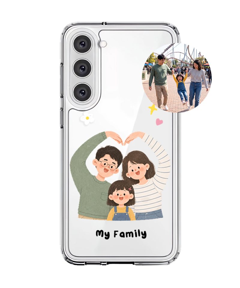 Lovely Us - Custom Drawing custom family drawing phone case, GALADO