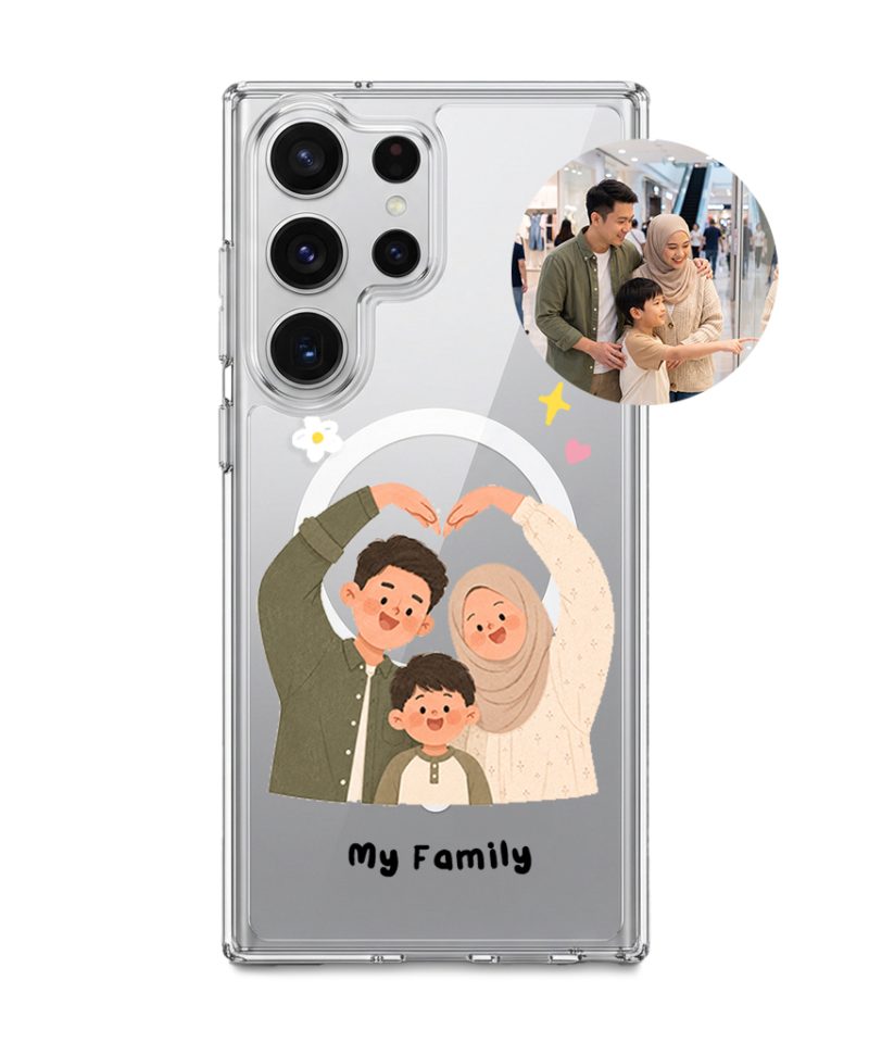 Lovely Us - Custom Drawing custom family drawing phone case, GALADO