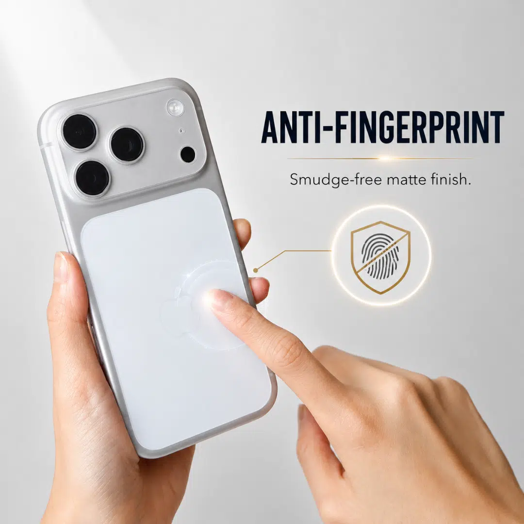 GALADO Camera Plateau Protector applied to an iPhone camera plateau