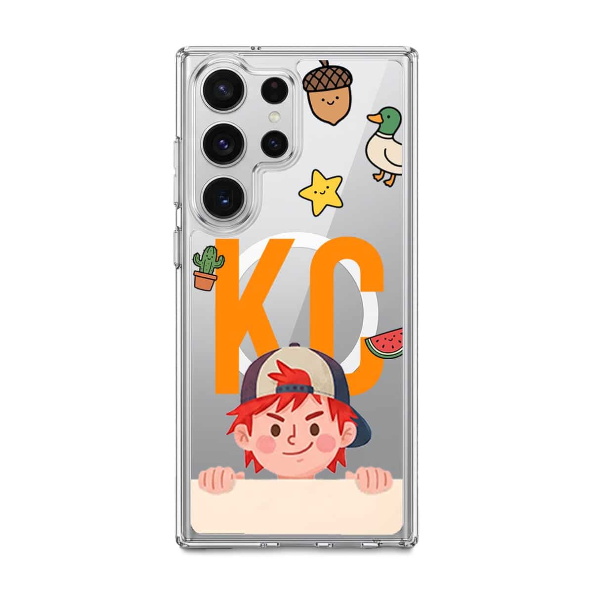 Your initials and doodles on a custom Samsung Galaxy case, GALADO