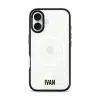 Grande Custom Name phone case, personalised name in bold condensed type on a clear case