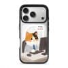 Meowffice AI Meow office-cat phone case, add your own text (view 1)