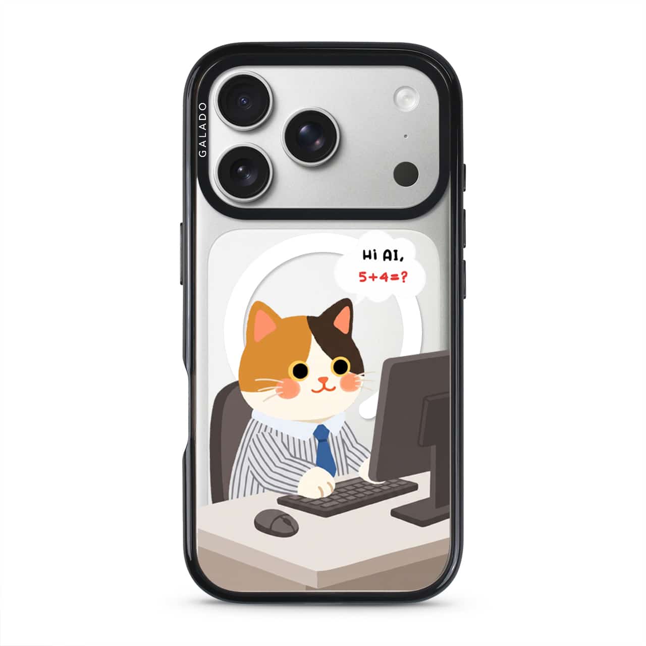Meowffice AI Meow office-cat phone case