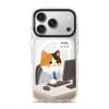 Meowffice AI Meow office-cat phone case, add your own text (view 2)