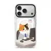 Meowffice AI Meow office-cat phone case, add your own text (view 2)