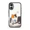 Meowffice AI Meow office-cat phone case, add your own text (view 5)