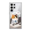 Meowffice AI Meow office-cat phone case, add your own text (view 9)