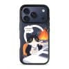 Meowffice Calm in Chaos office-cat phone case, add your own text (view 3)