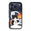 Meowffice Calm in Chaos office-cat phone case, add your own text (view 3)